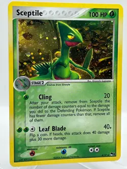 Sceptile 4/17 Pop Series 1 Holo Rare Promo 2004 Vintage Pokemon TCG Card - Image 2