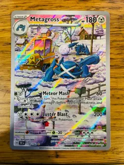 NEAR MINT! Metagross (178/162) Temporal Forces Illustration Rare Pokemon Card! - Image 1