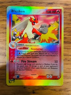 NM! Blaziken (3/109) EX Ruby & Sapphire Reverse Holo Pokemon Card! FAST P&P! - Image 1