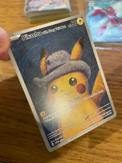 NEAR MINT! Pikachu with Grey Felt Hat SVP 085 Van Gogh Museum Promo Pokemon Card - Image 3