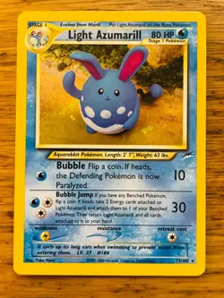 Light Azumarill (13/105) Holo Neo Destiny Set Pokemon Card! FREE P&P! - Image 1