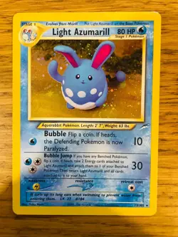 NEAR MINT! Light Azumarill (13/105) Holo Neo Destiny Pokemon Card! FAST P&P! - Image 1
