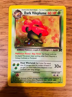EXCELLENT! Dark Vileplume (13/82) Holo Team Rocket Pokemon Card FAST & FREE P&P! - Image 1