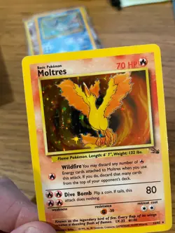 NEAR MINT! Moltres (12/62) Holo Fossil Set Pokemon Card! FAST & FREE P&P! - Image 3