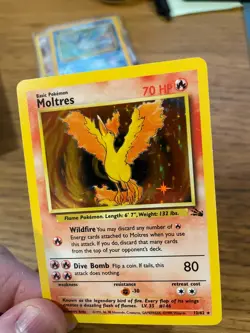 NEAR MINT! Moltres (12/62) Holo Fossil Set Pokemon Card! FAST & FREE P&P! - Image 4