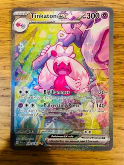 NM! Tinkaton ex (262/193) Paldea Evolved Special Illustration Rare Pokemon Card! - Image 1