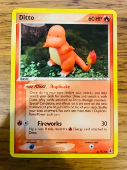 NM! Ditto (61/113) EX Delta Species Common Pokemon Card! FAST P&P! - Image 1