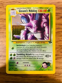 Giovanni's Nidoking (7/132) Holo Gym Challenge Pokemon Card! FREE P&P! - Image 2