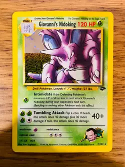 Giovanni's Nidoking (7/132) Holo Gym Challenge Pokemon Card! FREE P&P! - Image 4
