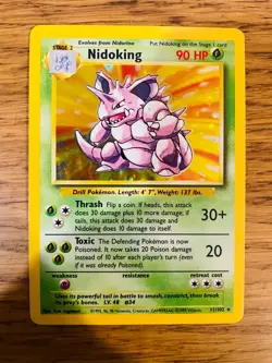 NEAR MINT! Nidoking (11/102) Holo Base Set Pokemon Card! FAST & FREE P&P! - Image 1