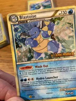 NM! Blastoise (13/95) HGSS Unleashed Prerelease Promo Holo Rare Pokemon Card! - Image 3