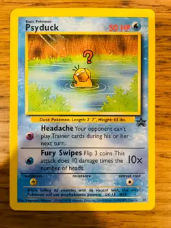 Psyduck No.20 WOTC Black Star Promo Pokemon Card! FAST & FREE P&P! - Image 2