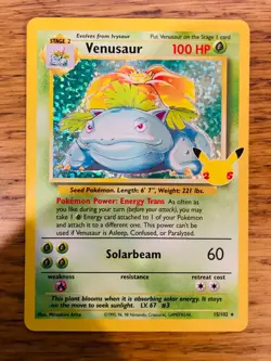 NEAR MINT! Venusaur (15/102) Celebrations Classic Holo Pokemon Card! FAST P&P! - Image 1