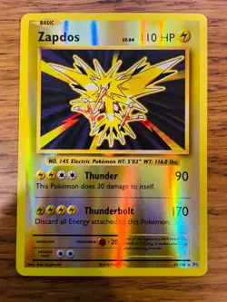 NEAR MINT! Zapdos (42/108) XY Evolutions Reverse Holo Pokemon Card FAST P&P! - Image 1