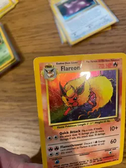 PLAYED! Flareon (3/64) Holo Jungle Set Pokemon Card! FAST & FREE P&P! - Image 3