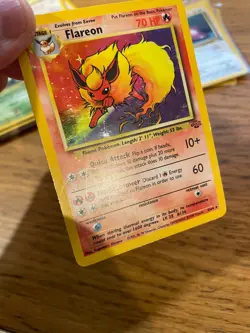 PLAYED! Flareon (3/64) Holo Jungle Set Pokemon Card! FAST & FREE P&P! - Image 4