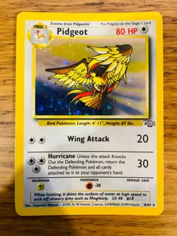 NEAR MINT! Pidgeot (8/64) Holo Jungle Set Pokemon Card! FAST & FREE P&P! - Image 1