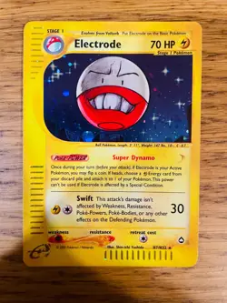 NEAR MINT! Electrode (H7/H32) Holo Aquapolis Pokemon Card! FREE P&P! - Image 1