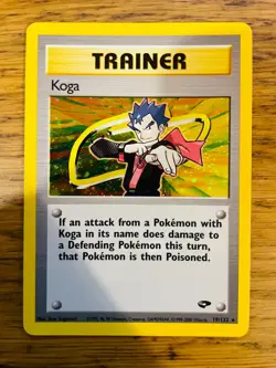 MINT! Koga Trainer (19/132) Gym Challenge Holo Pokemon Card! FAST P&P! - Image 1