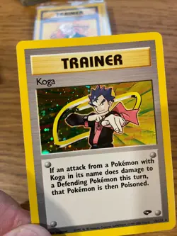 MINT! Koga Trainer (19/132) Gym Challenge Holo Pokemon Card! FAST P&P! - Image 3