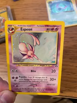 NEAR MINT! Espeon (1/75) Holo Neo Discovery Pokemon Card! FAST & FREE P&P! - Image 4