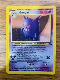 MINT! Gengar (5/62) Holo Fossil Set Pokemon Card! FAST & FREE P&P! - Image 1
