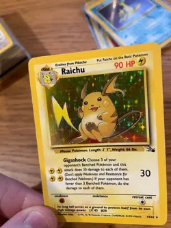 NEAR MINT! Raichu (14/62) Holo Fossil Set Pokemon Card! FAST & FREE P&P! - Image 4