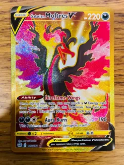 NEAR MINT! Galarian Moltres (183/172) Brilliant Stars Secret Rare Pokemon Card! - Image 1