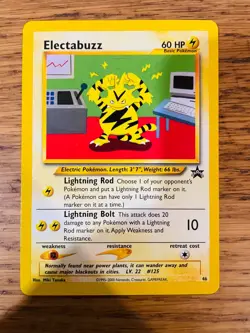 Electabuzz No.46 WOTC Black Star Promo Pokemon Card! FAST & FREE P&P! - Image 1