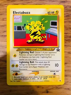 Electabuzz No.46 WOTC Black Star Promo Pokemon Card! FAST & FREE P&P! - Image 2