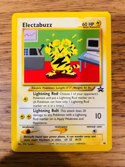 Electabuzz No.46 WOTC Black Star Promo Pokemon Card! FAST & FREE P&P! - Image 4
