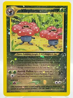 Vileplume 17/18 Southern Islands Reverse Holo Promo Vintage Pokemon TCG Card - Image 1