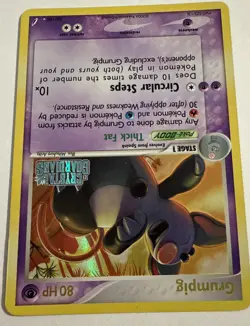 Vintage Rare 2006 Grumpig 20/100 EX Crystal Guardians Reverse Holo Pokemon Card - Image 3