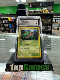 2005 Pokemon EX Emerald Grovyle Reverse Holo #28/106 CGC Gem MT 10 - Image 1