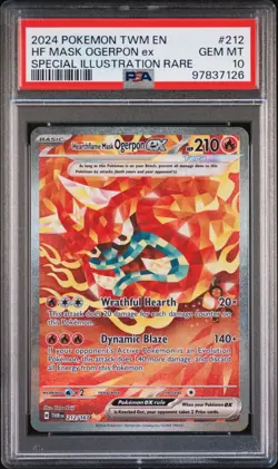 Pokemon Twilight Masquerade Ogerpon Mask #212 PSA 10 #7126 - Image 1