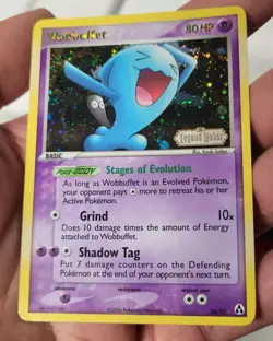 Vintage Rare Wobbuffet 28/92 Stamped Reverse Holo EX Legend Maker Pokemon Card - Image 1