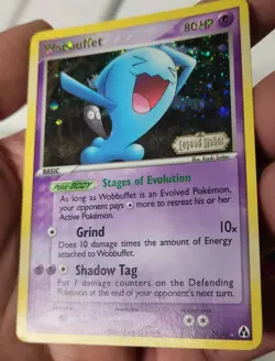 Vintage Rare Wobbuffet 28/92 Stamped Reverse Holo EX Legend Maker Pokemon Card - Image 4