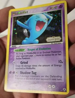 Vintage Rare Wobbuffet 28/92 Stamped Reverse Holo EX Legend Maker Pokemon Card - Image 5