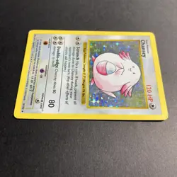 Chansey - 3/102 - Pokemon Base Set Shadowless Holo Rare Card WOTC MP - Image 3