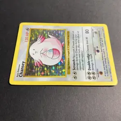 Chansey - 3/102 - Pokemon Base Set Shadowless Holo Rare Card WOTC MP - Image 4