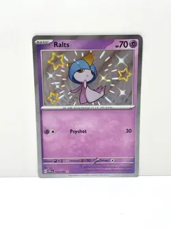Ralts 153/091 NM Scarlet&Violet Paldean Fates Shiny Holo Rare Pokemon TCG - Image 1