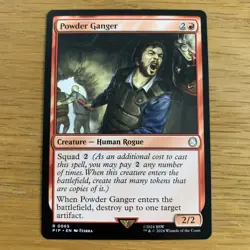 MTG Powder Ganger [Fallout, Near Mint] Universes Beyond Rare Magic Card - Image 1