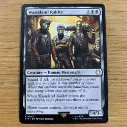 MTG Wasteland Raider [Fallout, Near Mint] Universes Beyond Rare Magic Card - Image 1