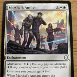 MTG Marshal's Anthem [Fallout, Near Mint] Universes Beyond Rare Magic Card - Image 2