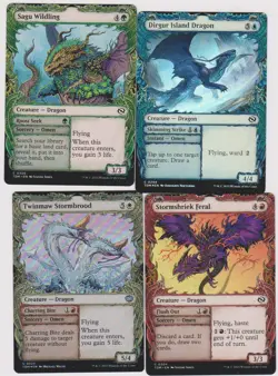 MULTICOLOR DRAGONS OF DRAGONSTORM DECK 40 CARDS N-MINT MAGIC MTG 29 ARE FOIL M43 - Image 1