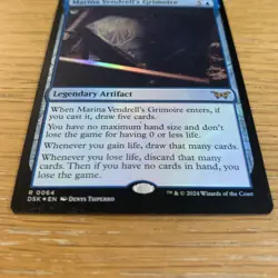 MTG Marina Vendrell's Grimoire FOIL [Duskmourn: House of Horror] Near Mint Rare - Image 3