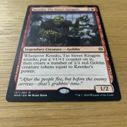 MTG - Krenko, Tin Street Kingpin - War of the Spark - NM, English Magic Rare - Image 3