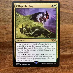 MTG Pillage the Bog - Outlaws of Thunder Junction Rare Near Mint - Image 1