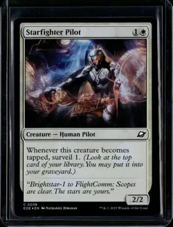 Starfighter Pilot - 38 - Foil - EOE - NM - MTG Magic the Gathering - Image 1