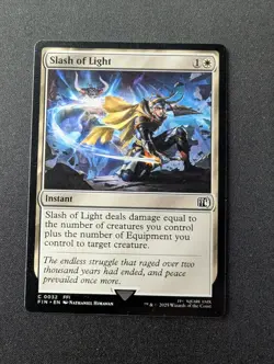 SLASH OF LIGHT #32 MTG Final Fantasy - Image 1